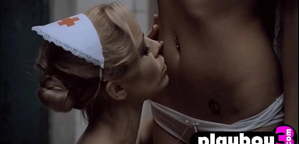 trendsCrazy brunette MILF enjoyed horny blonde doctor with amazing huge boobs